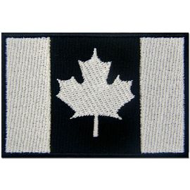 A bandeira EUA de Canadá bordou o revestimento protetor de papel sentido remendos dos crachás de pano