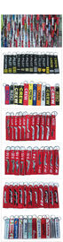 Personalized Promotional Gifts Polyester Woven Ribbon Tape Wrist Lanyard Keychain