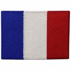 O ferro do bordado de França na bandeira remenda remendos feitos sob encomenda laváveis de pano