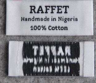 Clothing Brand Name Garment Woven Apparel Labels / Textile Labels For Clothing