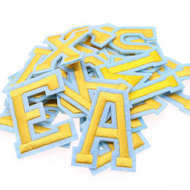 Alphabet Embroidered Letter Patches 2 In 1 Sticker Iron On Self Adhesive Badges