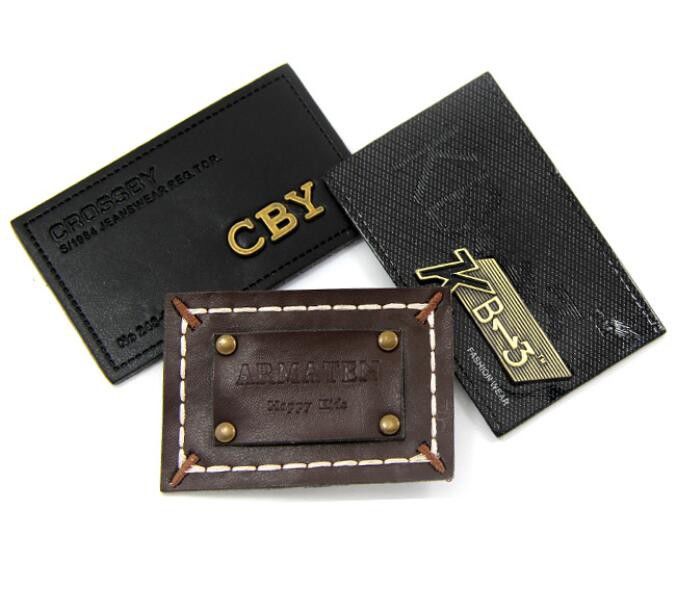 Clothing Tags Jeans Embossed Leather Patch Labels No Hidden Fees