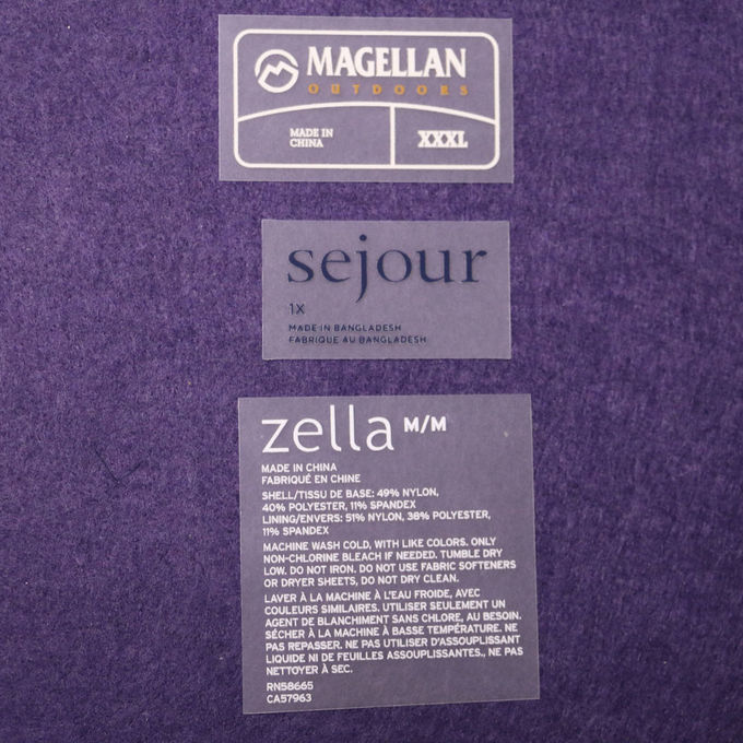 Etiquetas feitas sob encomenda da transferência térmica para sapatas T-shrits dos sacos de vestuário da roupa
