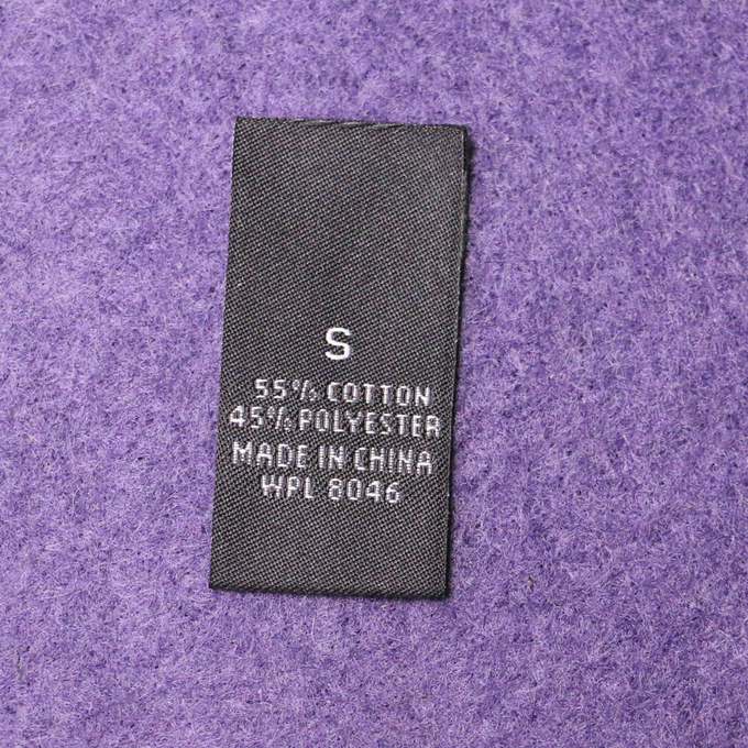 O fato tecido personalizado etiqueta o damasco reto do cetim do corte, Testex