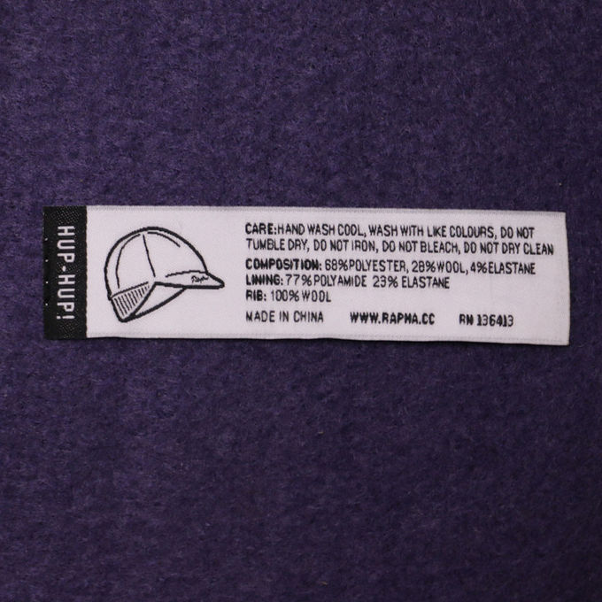 Etiquetas populares do nome da tela da máquina para a extremidade da roupa/vestuário dobrada