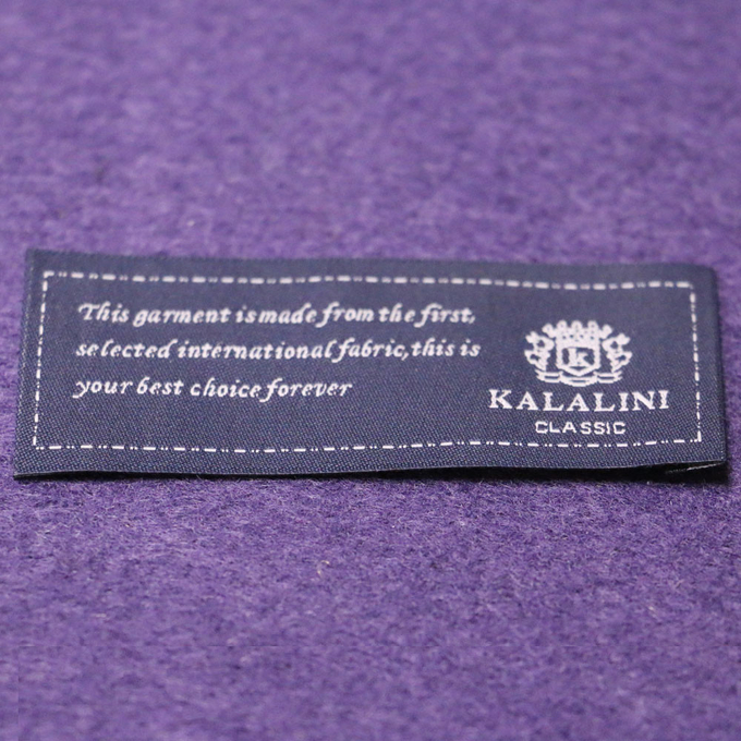O fato tecido personalizado etiqueta o damasco reto do cetim do corte, Testex