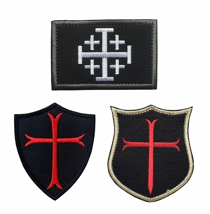 Os crachás tecidos da bandeira de Merrow do fechamento da borda o costume branco bordaram o poliéster